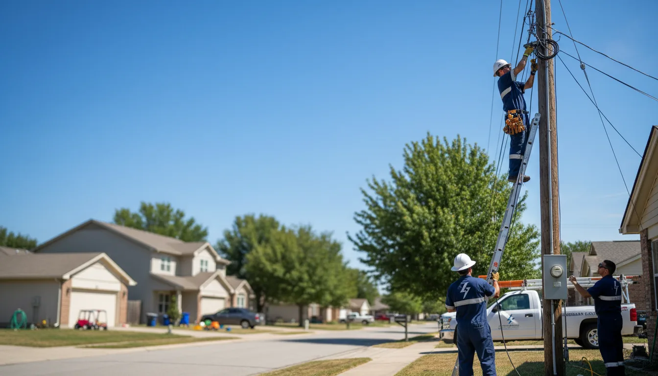 Residential electrician providing installation services in Huntington, AR